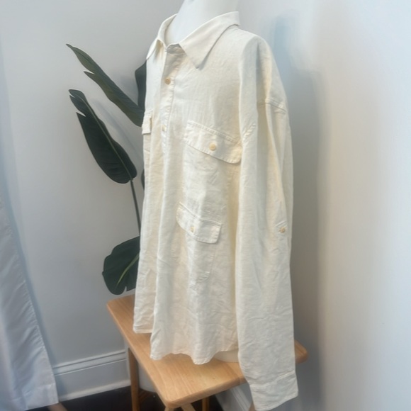 Lucky Brand Shirt Long Sleeve Safari Shirt NEW size XL - Picture 3 of 6